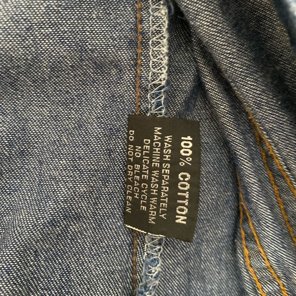 Next Jeans Cropped Denim Jacket in Size Large - Picture 6 of 7